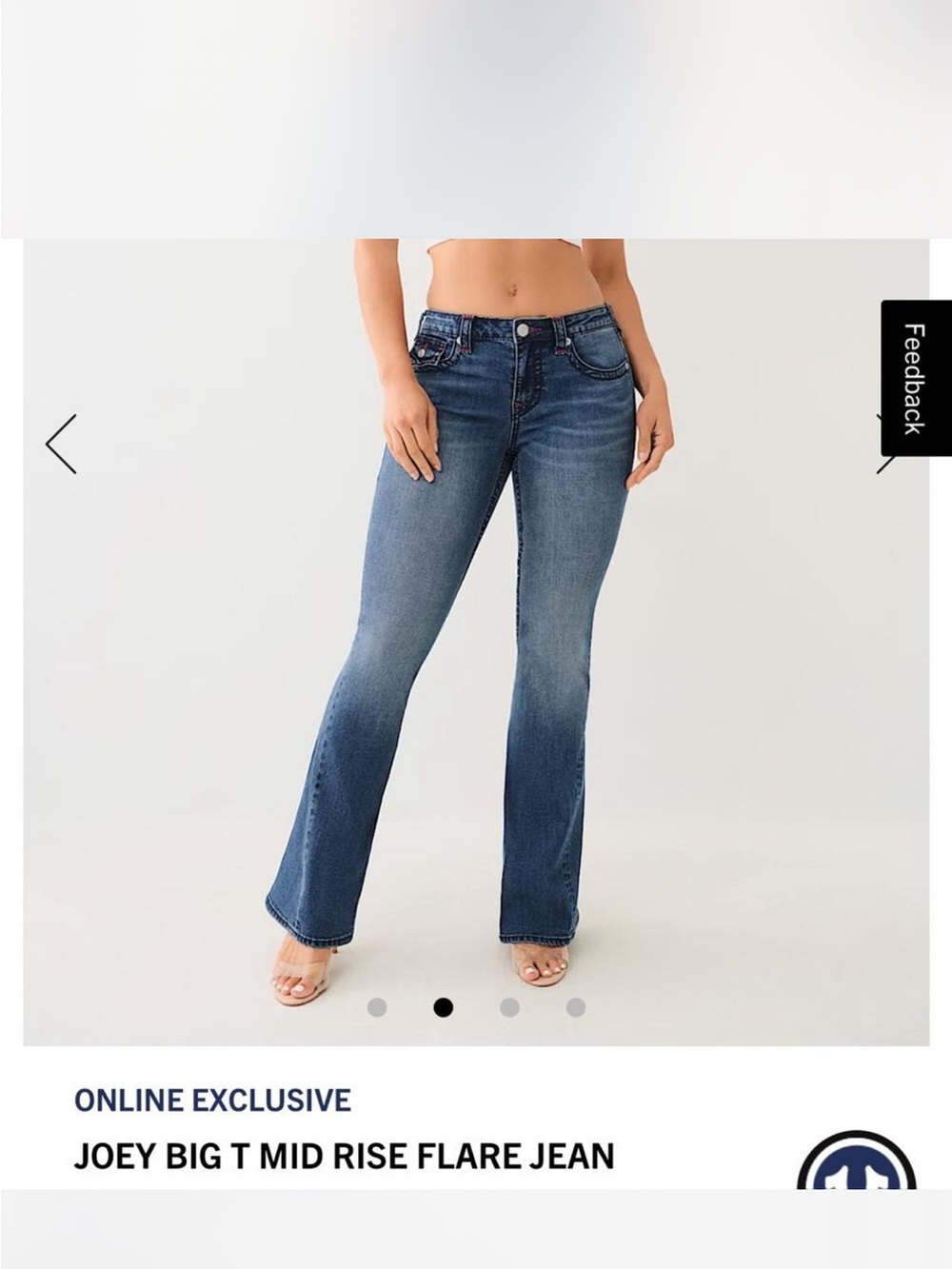 Mid Rise Flare Jean - Blue